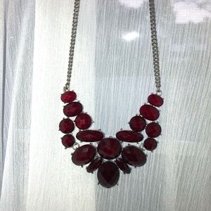 Maroon Chunky Necklace